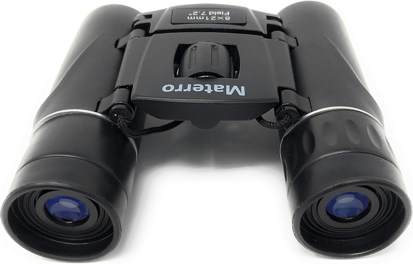 High-Powered 8x21 Compact Binoculars - Waterproof, Durable, Folds to Fit in Your Pocket