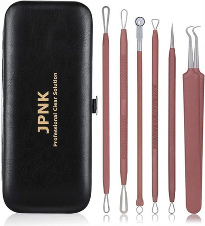 6 Piece Facial Kit with Zit & Blackhead Removing Tools & Case