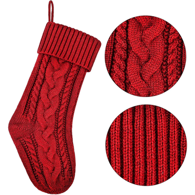 Pack of 6 Wool Christmas Stockings