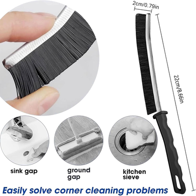 6 Pack Crevice Cleaning Brushes - Home, Kitchen, Bathroom, Window, Vehicle, Faucets, Toilet & More