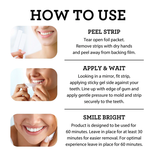 Teeth Whitening Strips with Coconut Oil - 7 Day Treatment