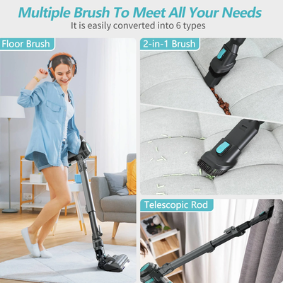 Lightweight Cordless Stick Vacuum with Powerful Suction