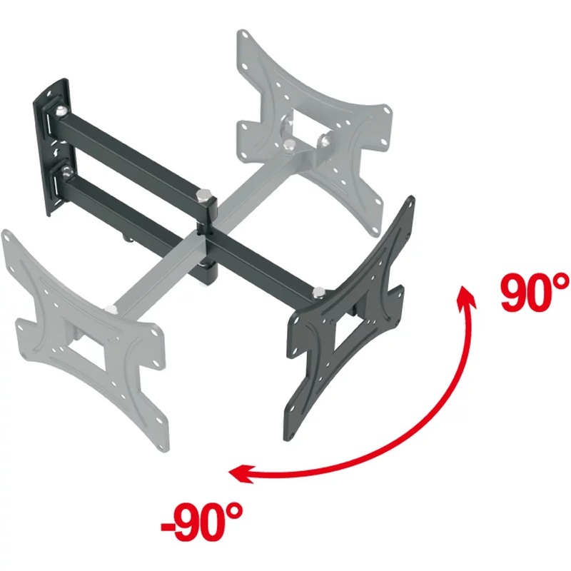 Full Motion TV Wall Mount Swivel Bracket for LED LCD Display