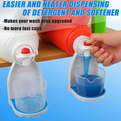 Laundry Detergent Cup Holder & Drip Tray (Pack of 2)