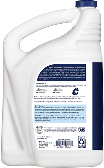 Bona Refill Hardwood Floor Cleaner, 128 Fl Oz (Pack of 1)