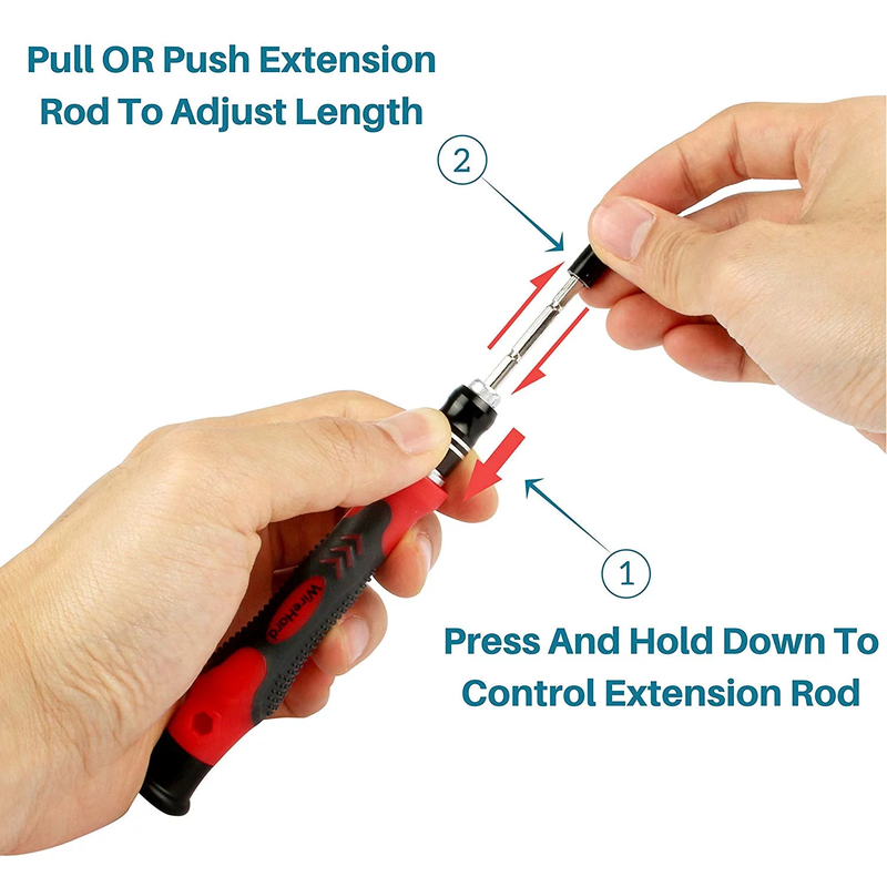 62in1 Multi-Bit Precision Screwdriver Set Magnetic iPhone and Computer Repair Tool Kit