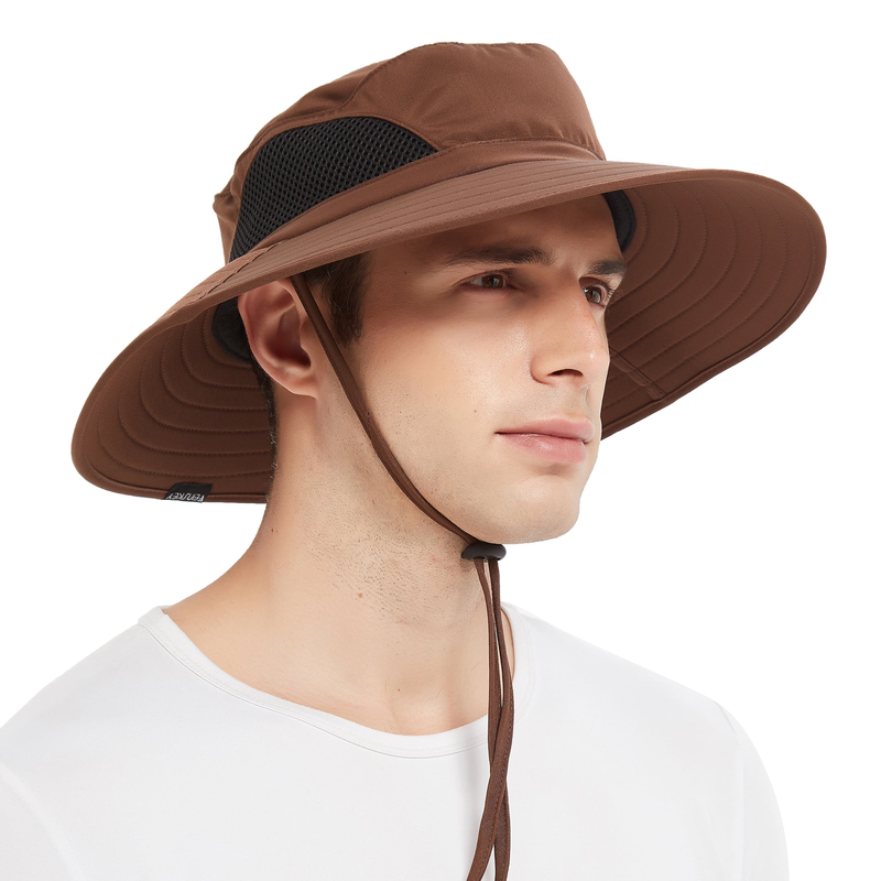 Wide Brim Bucket Hat - Water Repelling Sun Hat