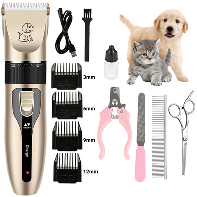 4-in-1 Pet Dog Grooming Clippers Kit - Universal for Dogs and Cats