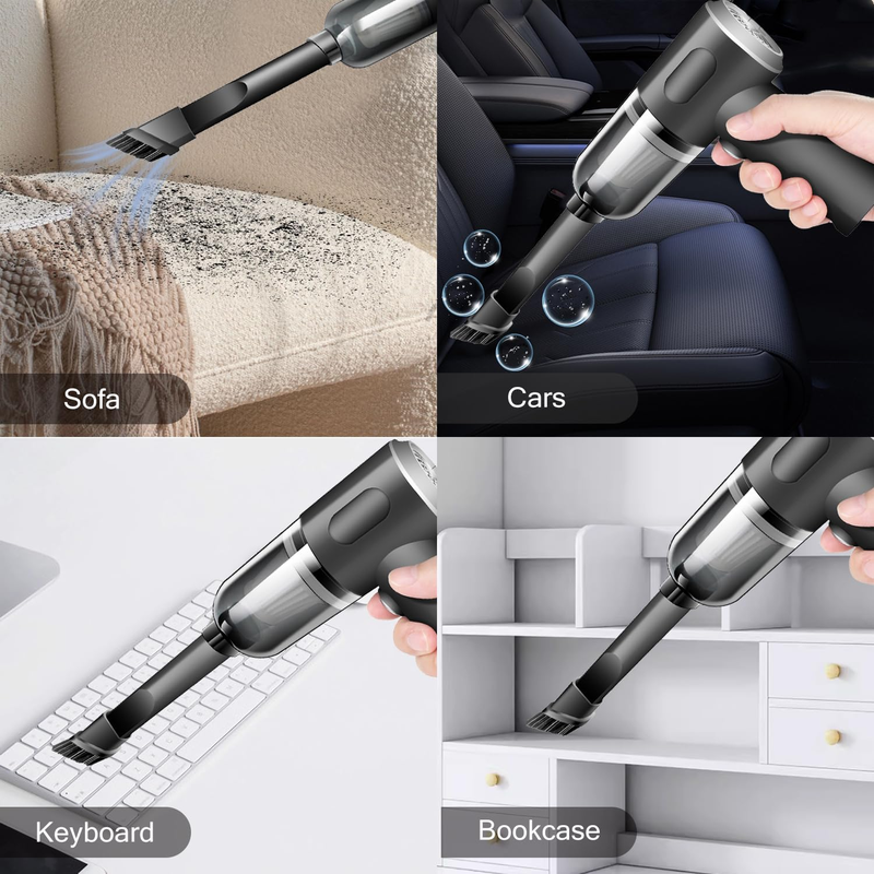 Portable Wireless Handheld Car Vacuum Cleaner - High Power Rechargeable 