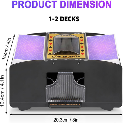 Automatic Card Shuffler - Battery-Operated Electric Shuffler