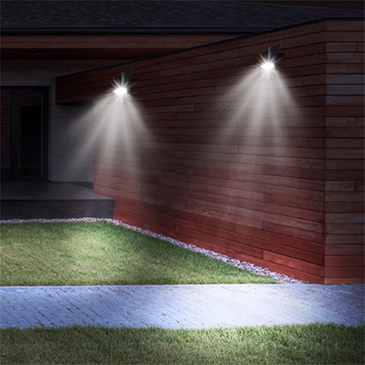 2 Pack Solar Spotlights - Outdoor Motion Sensor, 800LM 6500K Solar Powered Landscape Spotlights - Auto On/Off