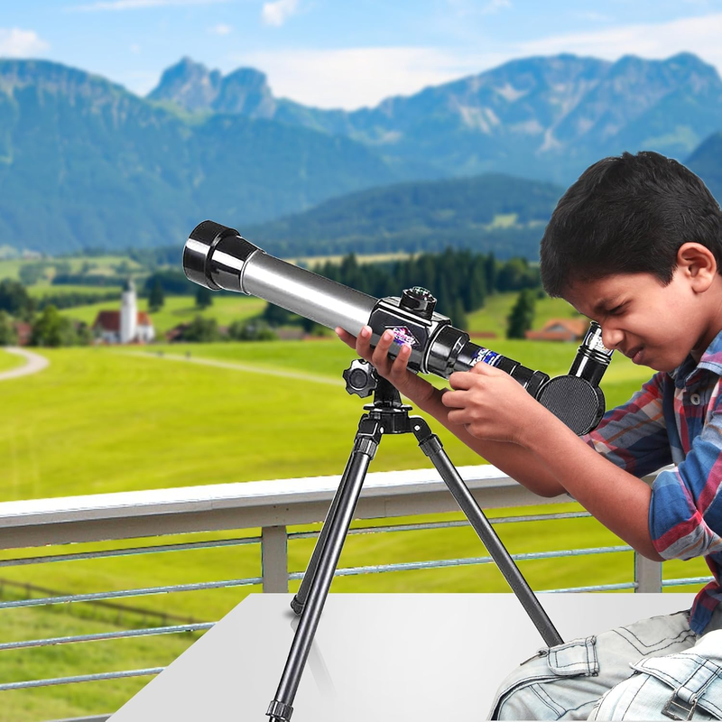 Beginner Telescope - Includes Tripod Stand and 20x, 30x, 40x Eyepieces