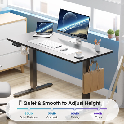 Electric Standing Desk, Height Adjustable Desk, Ergonomic Stand up Desk with Memory Preset