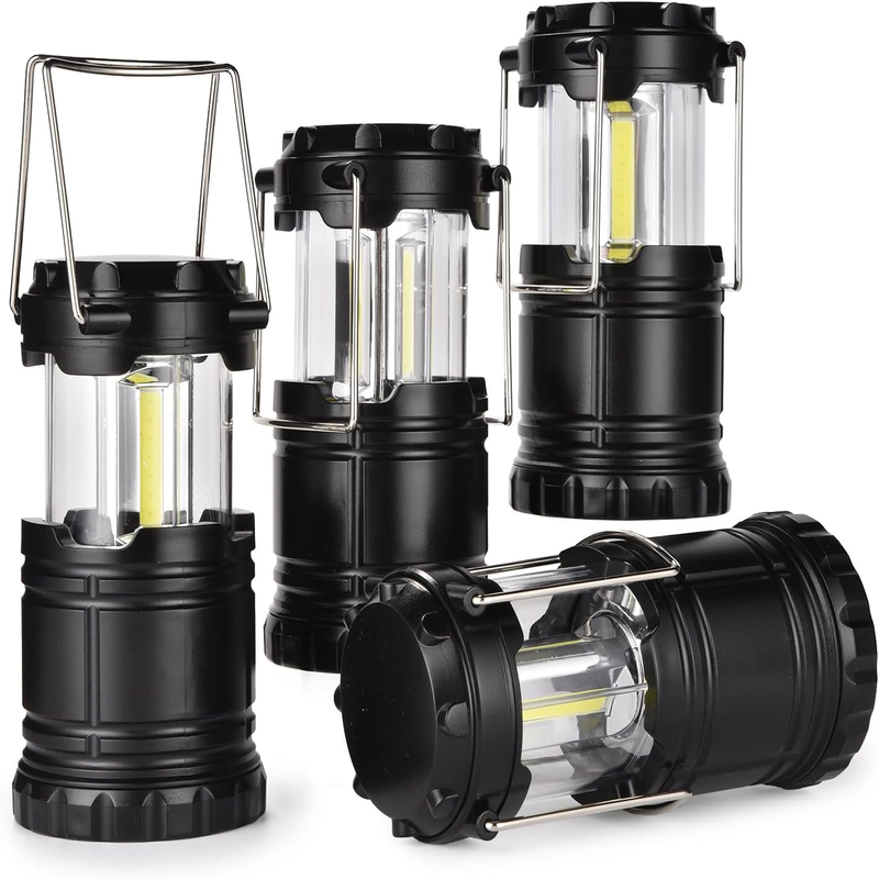 4 Pack Lantern Collapsible Camping Lights, Battery Operated Lanterns 