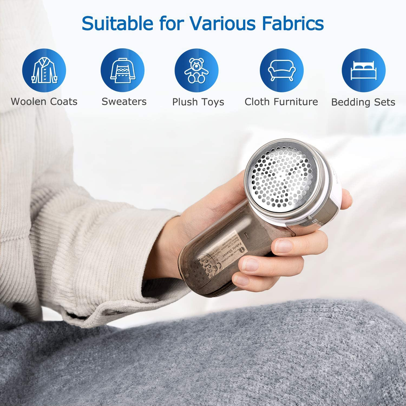 Miri - Fabric Shaver and Lint Remove with 2-Speeds and 2 Replaceable Stainless Steel Blades