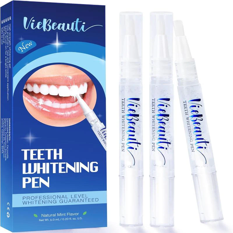  3 Pack Teeth Whitening Pens - 30+ Uses, Effective, Easy to Use, Mint Flavor