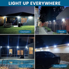 6-Pack Solar Motion Sensor Outdoor Lights, Waterproof Wireless Security Lighting