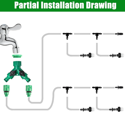 68Pcs Garden Irrigation System - Drip Irrigation System