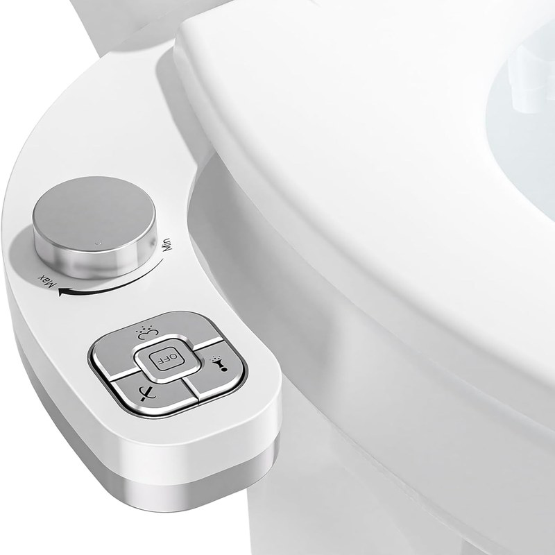 Dual Nozzle Bidet Attachment for Toilet - Adjustable