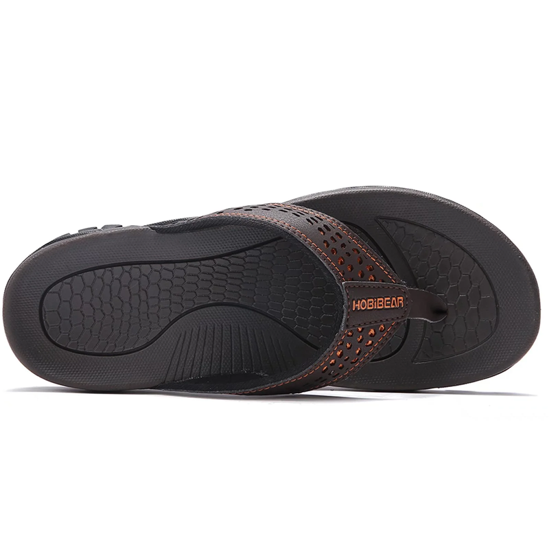 Mens Flip Flop Thong Sandals - Supportive Arch - Orthotic