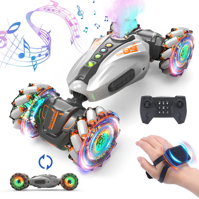 1:12 RC 2.4Ghz 4WD Hand Controlled RC Car with 360° Rotating, Spray, Lights & Music