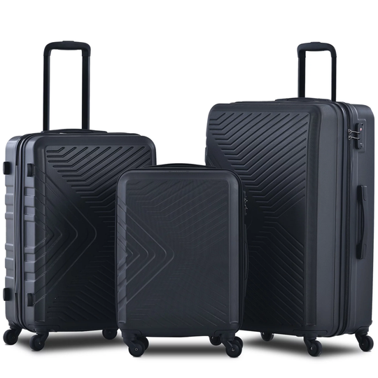 3 Piece Hardshell Luggage Set - Lightweight, TSA Locks,  and Spinner Wheels