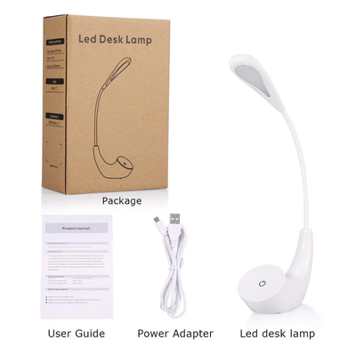 LED Desk Lamp with Touch Control Eye-Caring - 3 Brightness Levels & USB Charging Port