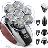 5 in 1 Electric Shaver 7D  Rechargeable Bald Shaver Grooming Kit with LED Display