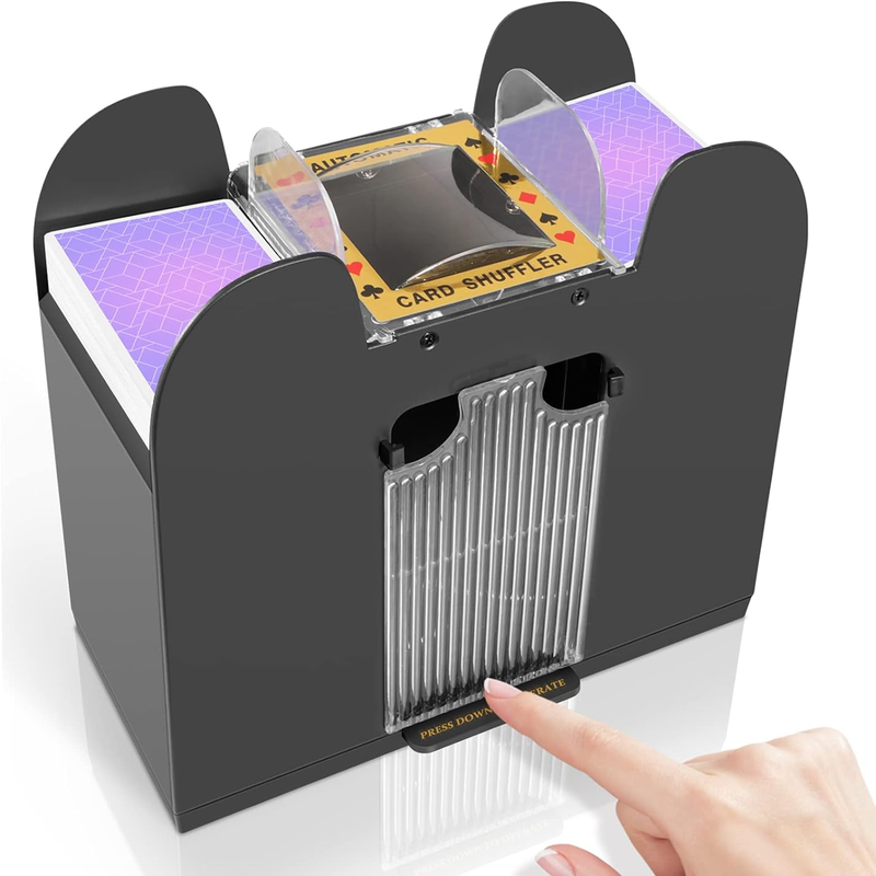 Automatic Card Shuffler - Battery-Operated Electric Shuffler