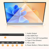 Portable Monitor - 15.6'' 1080P FHD Gaming Monitor, External Monitor for Laptop with USB C HDMI Ports