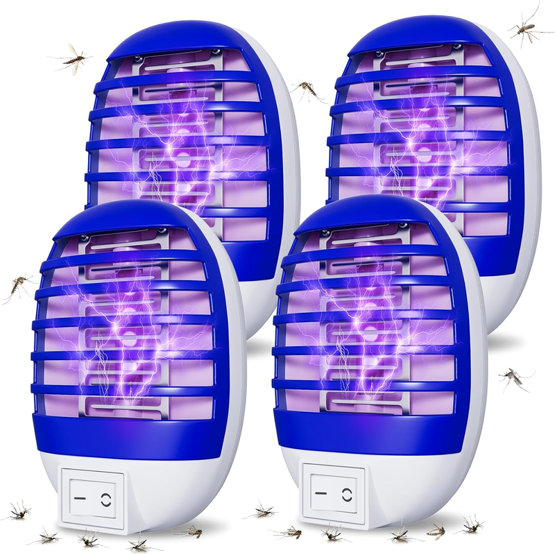 4 Pack Plug In Bug Zapper -  Indoor Flying Insect Trap, Electronic Mosquito Zapper