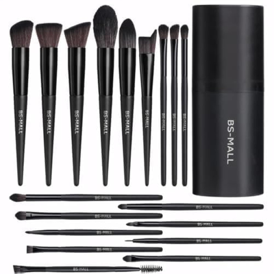 18 Piece Makeup Brush Set with Case