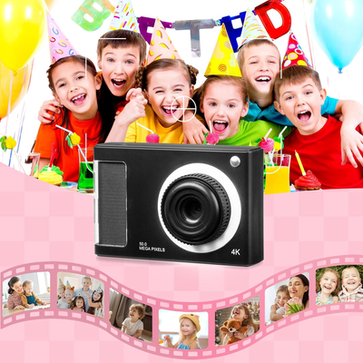 1080P Kids Digital Camera with 32GB Card, 48MP 8X Zoom Digital Point and Shoot Camera