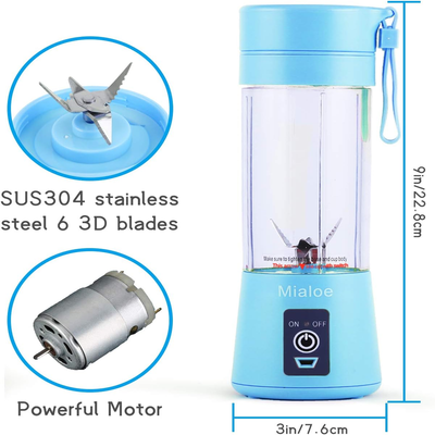 Rechargeable Portable 6 Blade 3D Juicer Cup, Juice Blender