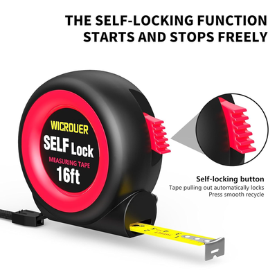 16 FT Self-Locking Tape Measure, Steel Made Retractable