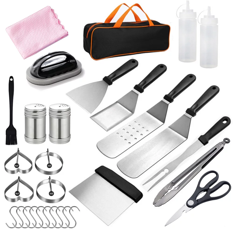 30 Piece Griddle Accessories Kit - BBQ Set for Blackstone Griddles