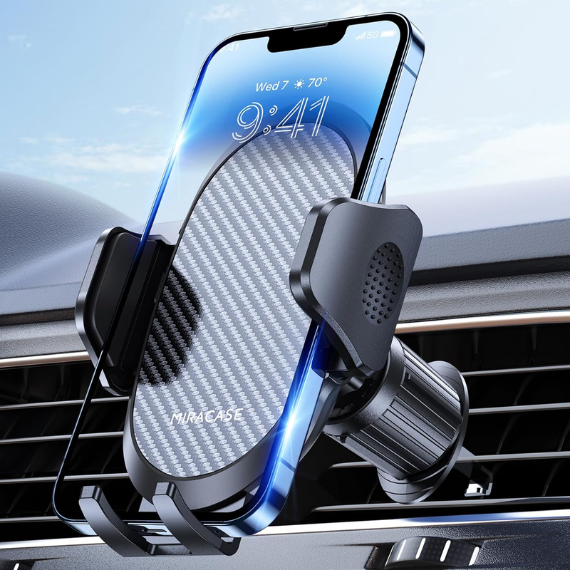  Universal Car Phone Holder with Metal Hook Clip Air Vent Mount for iPhone Android Smartphones