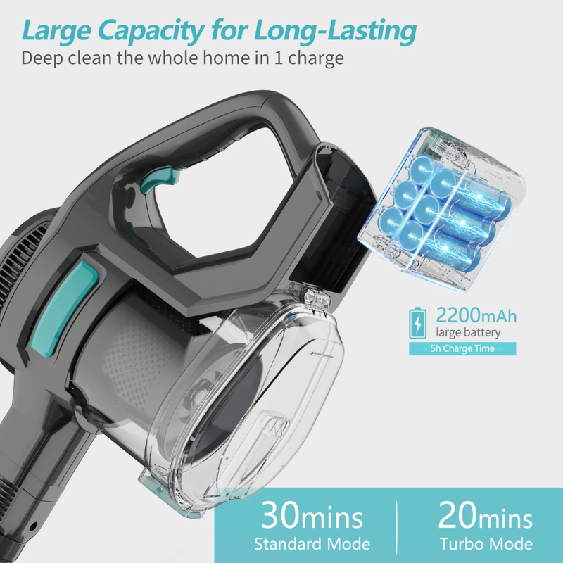 Lightweight Cordless Stick Vacuum Cleaner with Powerful Suction