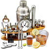 24 Pcs 750ml Cocktail Shaker Set with Stand, Stainless Steel