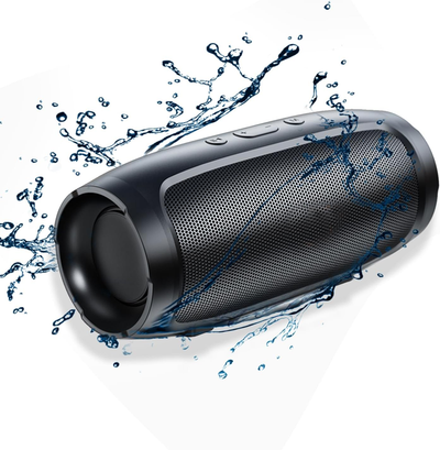 Wireless Portable Bluetooth Speaker with 360° Surround Sound, Enhanced Bass, IP65 Waterproof