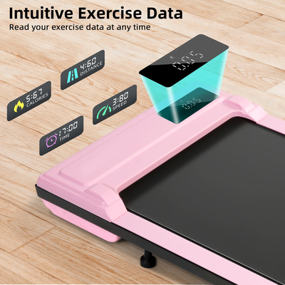 Walking Pad Treadmill with Smart App Remote Control 2.5HP with LED Display