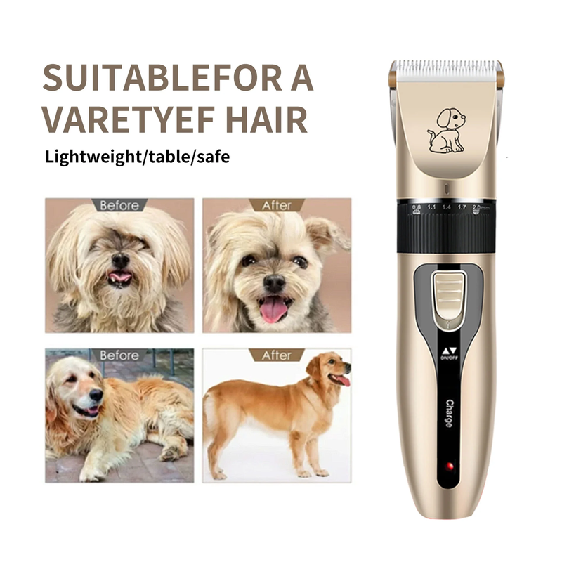 4-in-1 Pet Dog Grooming Clippers Kit - Universal for Dogs and Cats