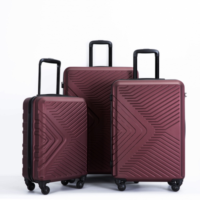 3 Piece Hardshell Luggage Set - Lightweight, TSA Locks,  and Spinner Wheels