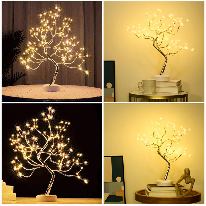 20" 108 LED Tabletop Bonsai Tree Light - Battery/USB Operated