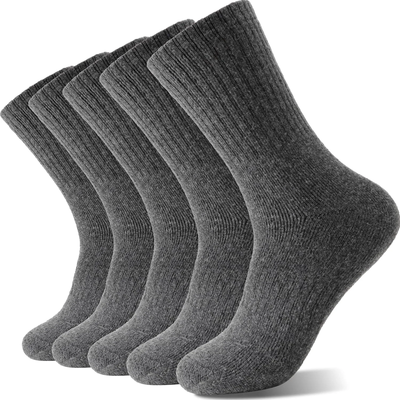 5 Pack Merino Wool Hiking Socks for Women