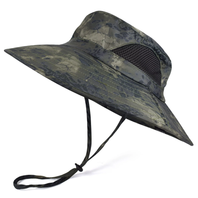 Wide Brim Bucket Hat - Water Repelling Sun Hat