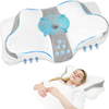 Adjustable Memory Foam Contour Cervical Pillow for Neck Pain Relief - Ergonomic Design