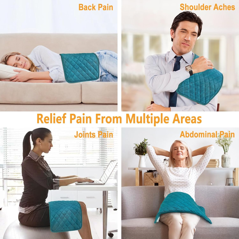 Electric Heating Pad for Shoulder, Neck, Back Pain Relief with Temperature Settings and Auto Shut Off