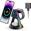  RGB 3 in 1 Wireless Charging Station for iPhone Apple Watch AirPods Multiple Devices