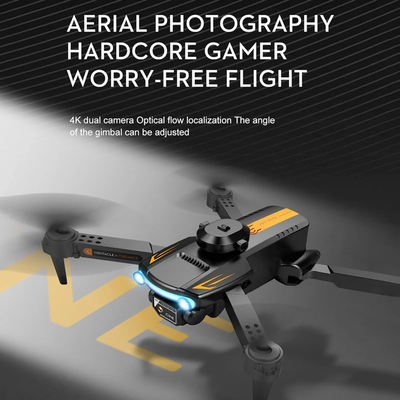 4K Drone with HD Dual Camera, Gesture Control, 3D Flight, Altitude Hold, One-Key Start, Optical Positioning